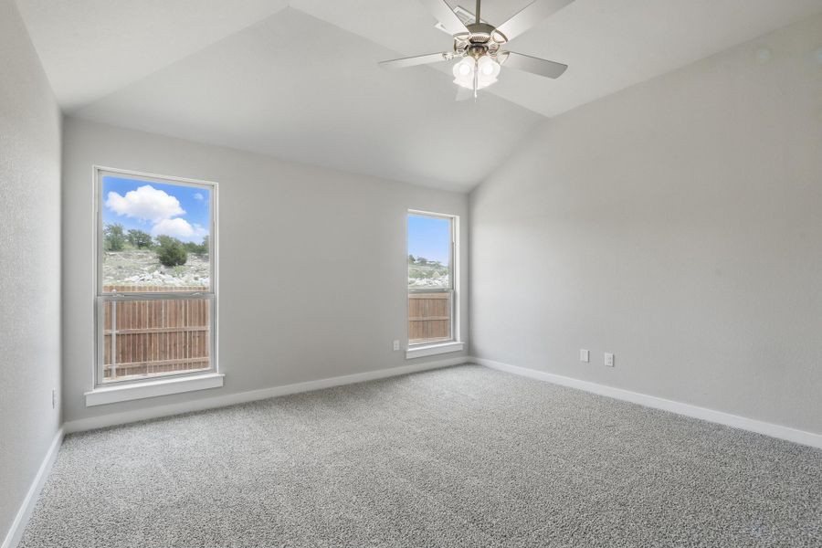 Representative unfurnished interior of a home built from the McKinley I by Cheldan Homes in Terra Vista, Springtown (Image 35).