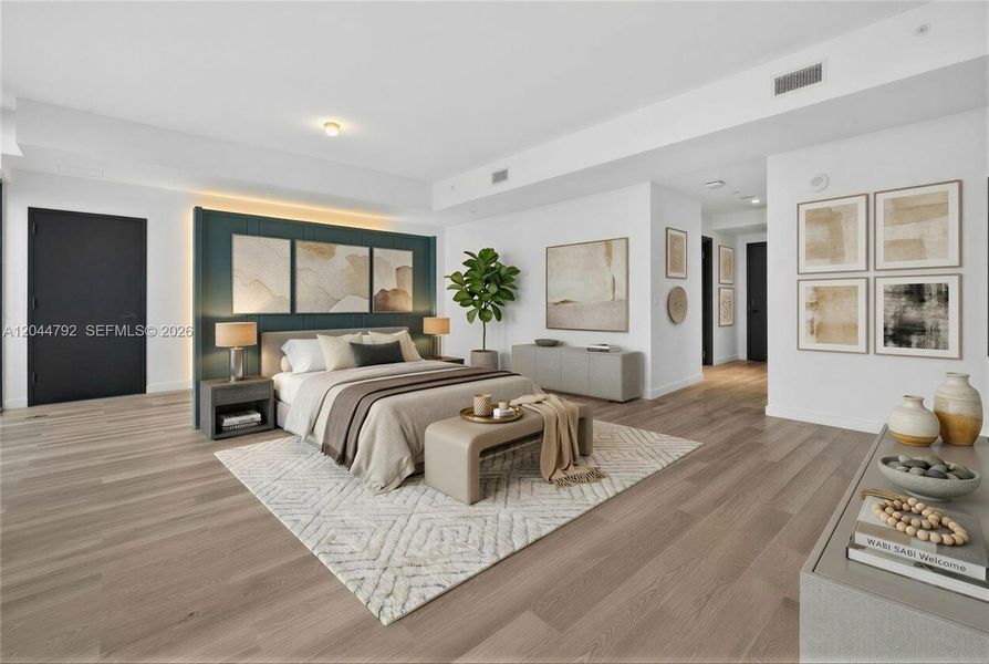 Furnished interior view inside a new home in , Miami (Image 9). Furnished interior view inside a new home in , Miami (Image 9).