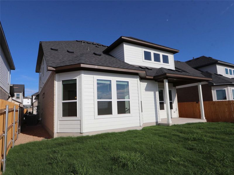 Exterior details and patio area of a home in Estancia West, Manchaca (Image 3).