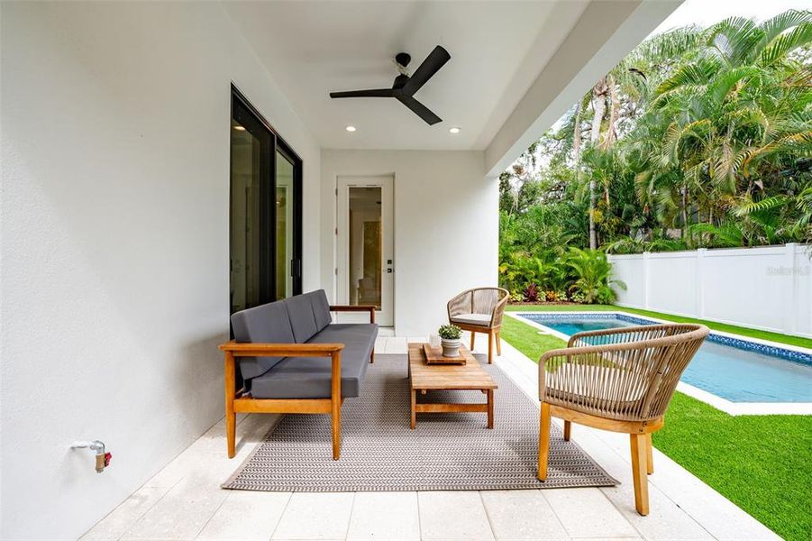Furnished interior view inside a new home in , Tampa (Image 32).