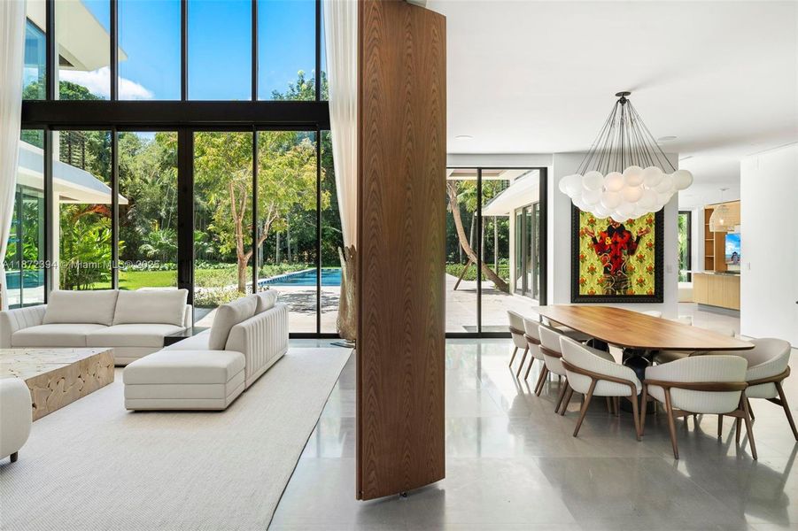 Furnished interior view inside a new home in , Coral Gables (Image 14).