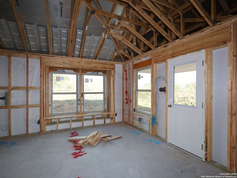 In-progress construction of a new home in Chaparral Ranch, Floresville, TX (Image 29). In-progress construction of a new home in Chaparral Ranch, Floresville, TX (Image 29).