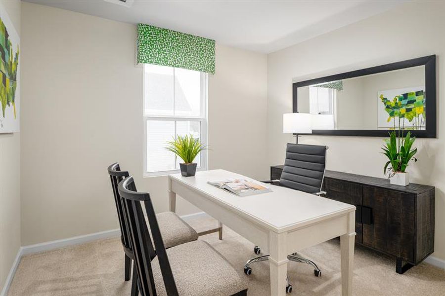 Representative furnished interior of a home built from the Tate by Ryan Homes in Colonial Village, Edenton (Image 16).