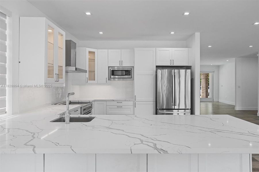 Furnished interior view inside a new home in , Miami (Image 9).