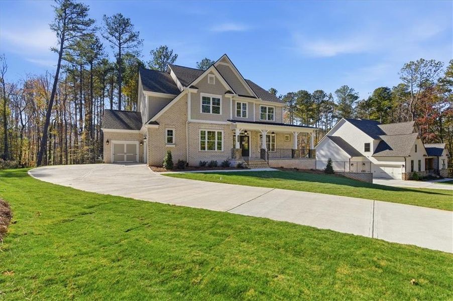 Front exterior of a new home in Ford Landing, Acworth, GA, highlighting curb appeal (Image 29).