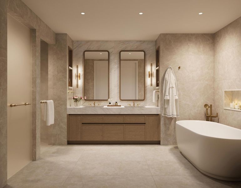 Private Residence Primary Bathroom Schem
