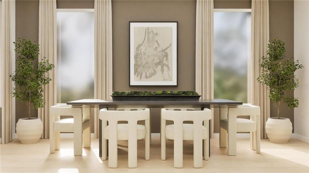 Furnished interior view inside a new home in Groves at Grenelefe: Classic Collection, Haines City (Image 15).