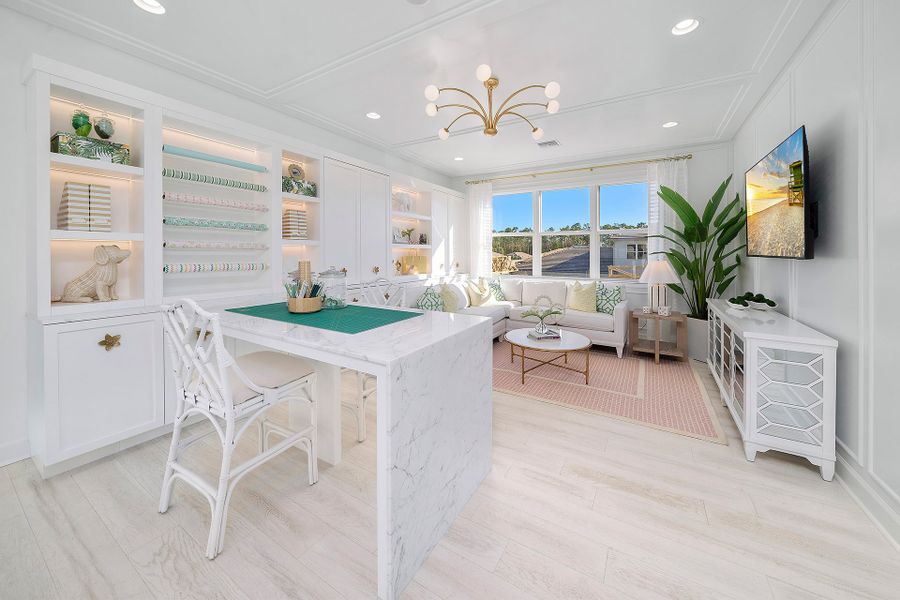 Representative furnished interior of a home built from the Aurora by GL Homes in Valencia Sky (55+), Naples (Image 9).