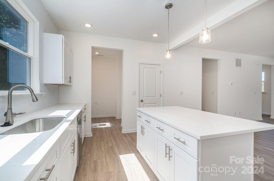 Representative Photo. Large kitchen island