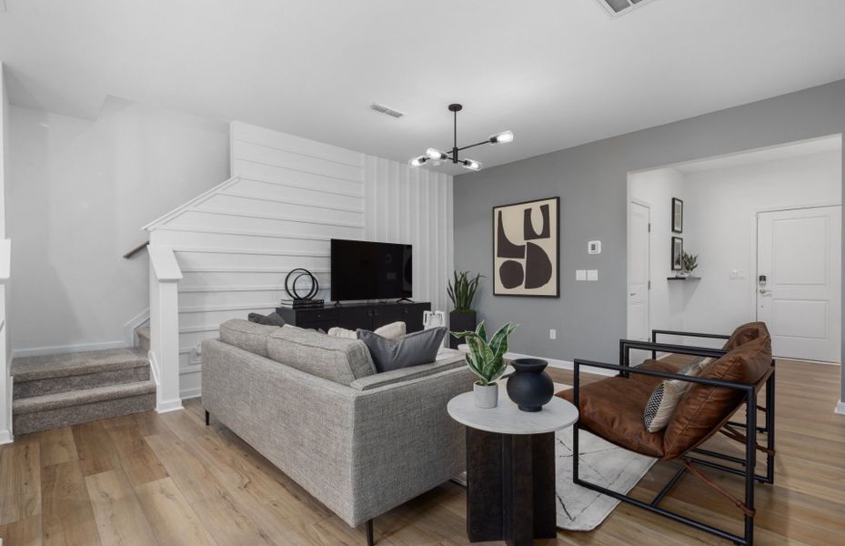 Furnished interior view inside a new home in Carpenter Falls, Durham (Image 11).
