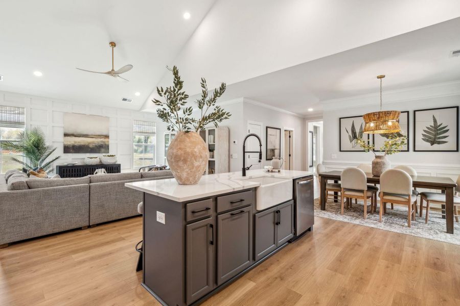 Furnished interior view inside a new home in Sweetgrass Station, Summerville (Image 9). Furnished interior view inside a new home in Sweetgrass Station, Summerville (Image 9).