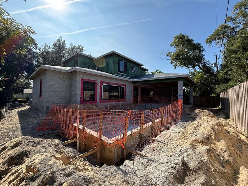 In-progress construction of a new home in , Maitland, FL (Image 11).