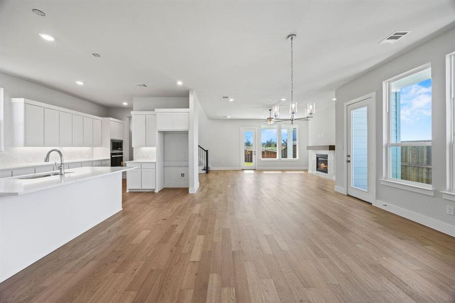 Spacious, unfurnished interior of a new home in The Heights at Uptown Celina, Celina (Image 18). Spacious, unfurnished interior of a new home in The Heights at Uptown Celina, Celina (Image 18).