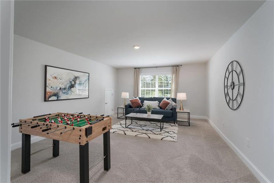 Furnished interior view inside a new home in Mirror Lake at South Harbour, Villa Rica (Image 8). Furnished interior view inside a new home in Mirror Lake at South Harbour, Villa Rica (Image 8).