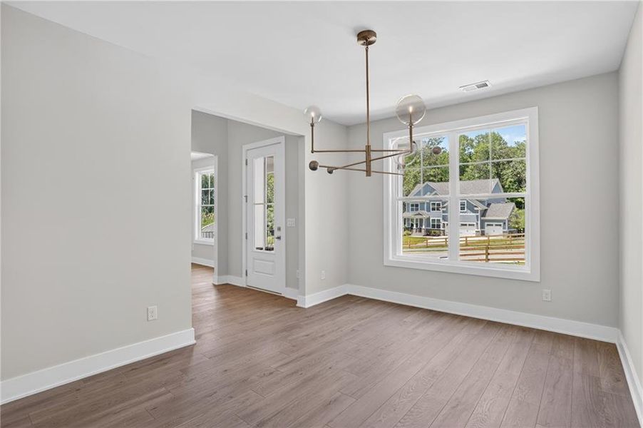 Spacious, unfurnished interior of a new home in The Manor at Gainesville Township, Gainesville (Image 13). Spacious, unfurnished interior of a new home in The Manor at Gainesville Township, Gainesville (Image 13).