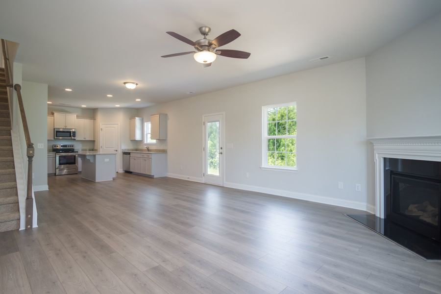 Representative unfurnished interior of a home built from the 2307 by Adams Homes in Longneedle, Rocky Mount (Image 15). Representative unfurnished interior of a home built from the 2307 by Adams Homes in Longneedle, Rocky Mount (Image 15).