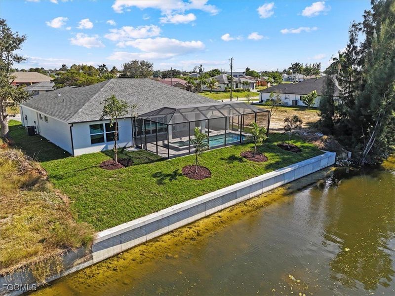 Exterior details and patio area of a home in Cape Coral, Cape Coral (Image 3).