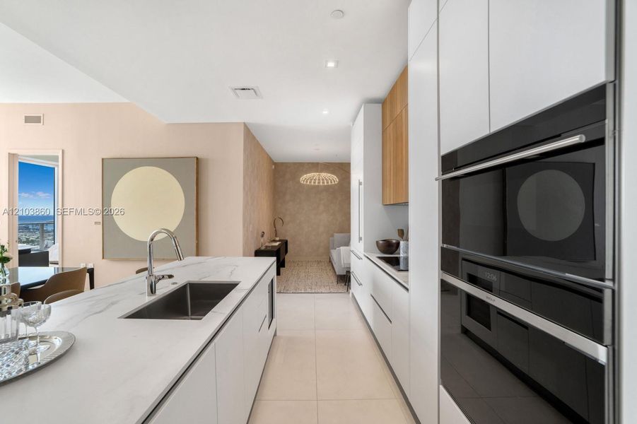 Furnished interior view inside a new home in , Miami (Image 28).