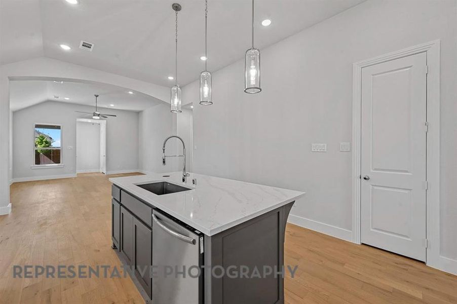 Furnished interior view inside a new home in The Parks at Wilson Creek, Celina (Image 6).