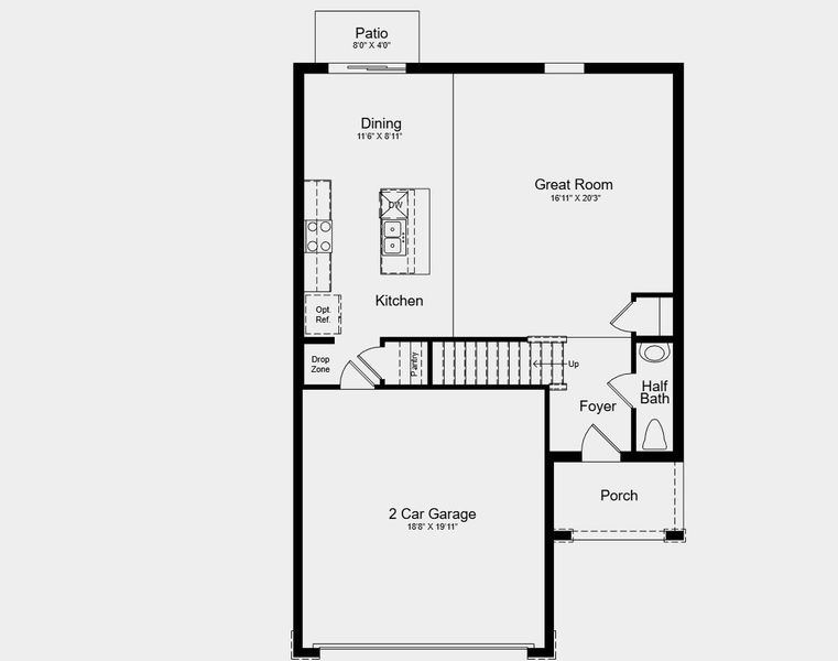 2D floor plan layout for the Dove by Taylor Morrison in Westview, Poinciana, FL (Image 4). 2D floor plan layout for the Dove by Taylor Morrison in Westview, Poinciana, FL (Image 4).