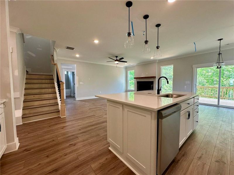 Furnished interior view inside a new home in Cambridge, Flowery Branch (Image 11). Furnished interior view inside a new home in Cambridge, Flowery Branch (Image 11).