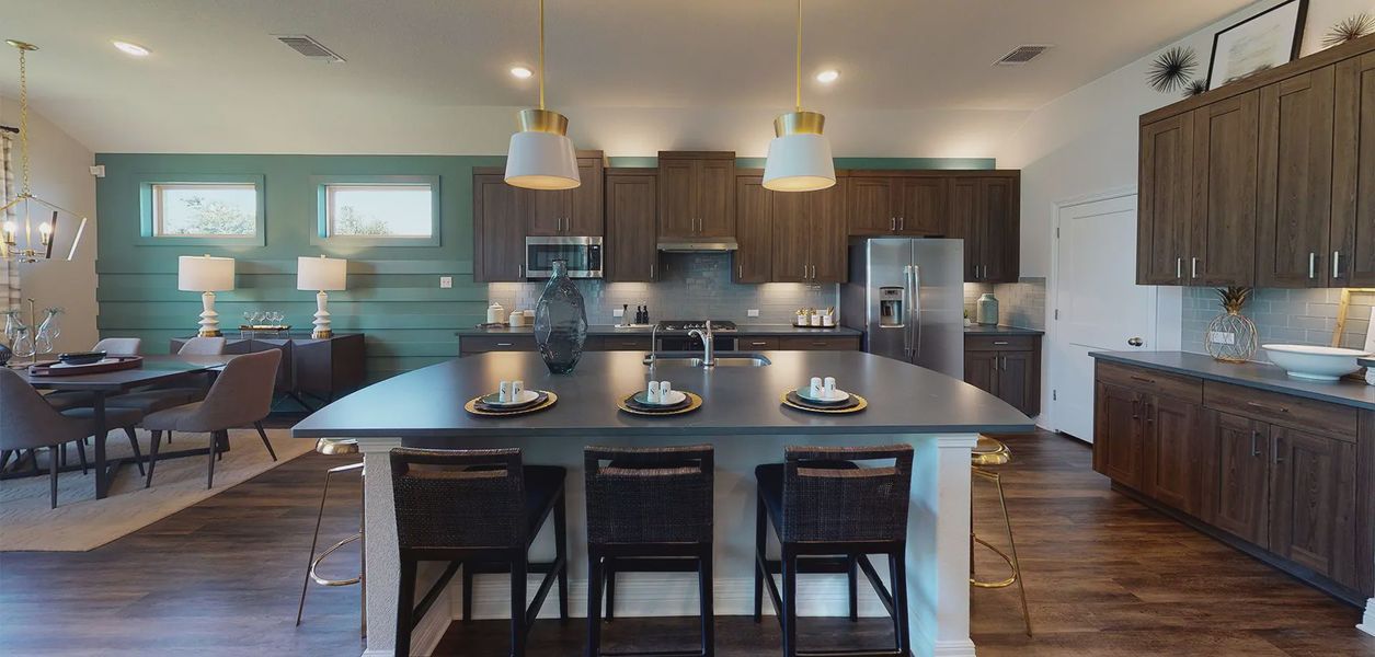 Representative furnished interior of a home built from the Bryant by Chesmar Homes in Meyer Ranch, New Braunfels (Image 5).