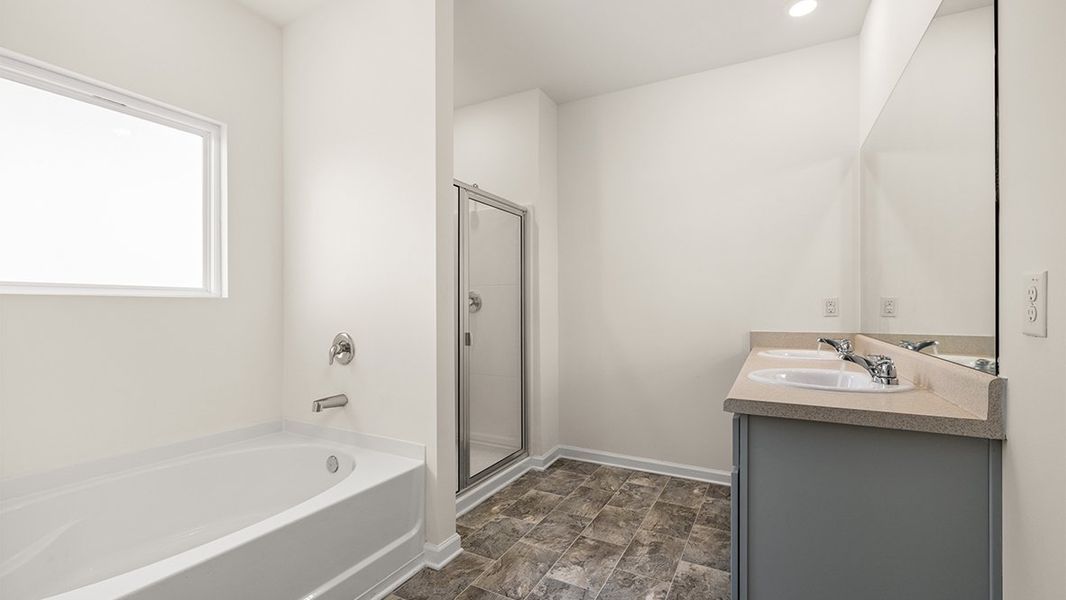 Representative furnished interior of a home built from the Aria by D.R. Horton in The Preserve at Agricultural Village, Perry (Image 9). Representative furnished interior of a home built from the Aria by D.R. Horton in The Preserve at Agricultural Village, Perry (Image 9).