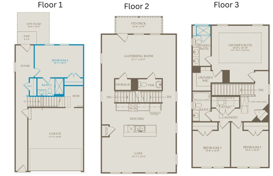 2D floor plan layout of this home in Everton, Durham, NC (Image 4).