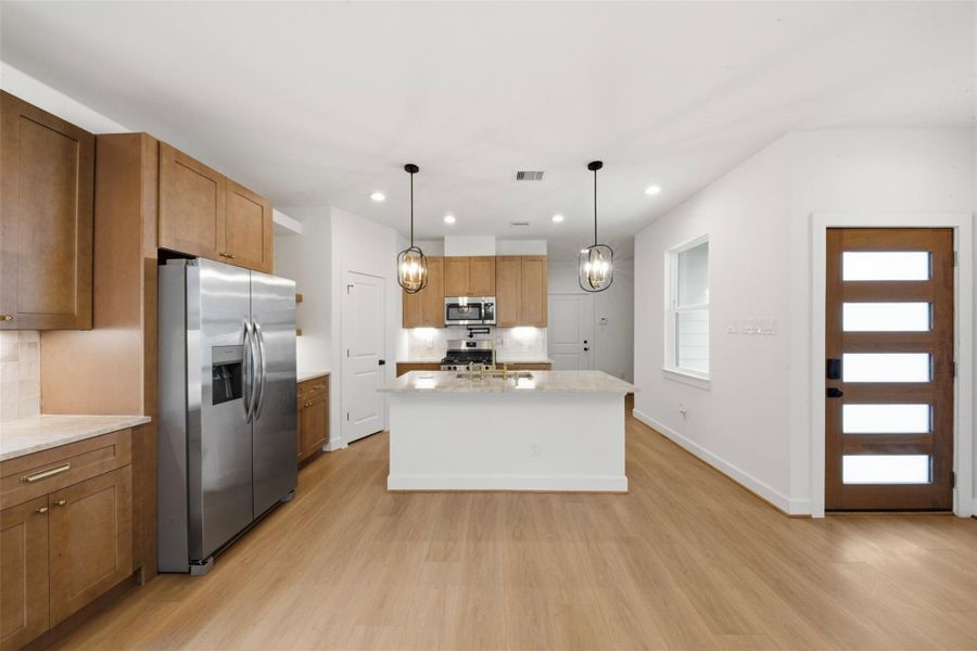 Furnished interior view inside a new home in , Houston (Image 8).