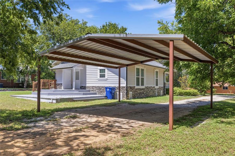Exterior details and patio area of a home in , Brownwood (Image 4). Exterior details and patio area of a home in , Brownwood (Image 4).