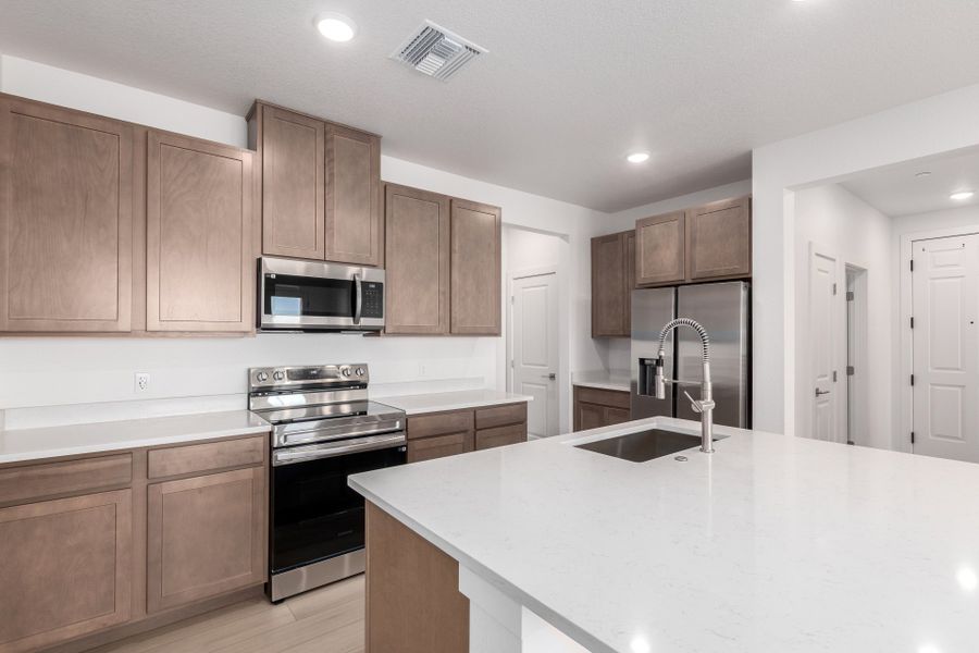 Furnished interior view inside a new home in Gateway Commons, Denver (Image 4).