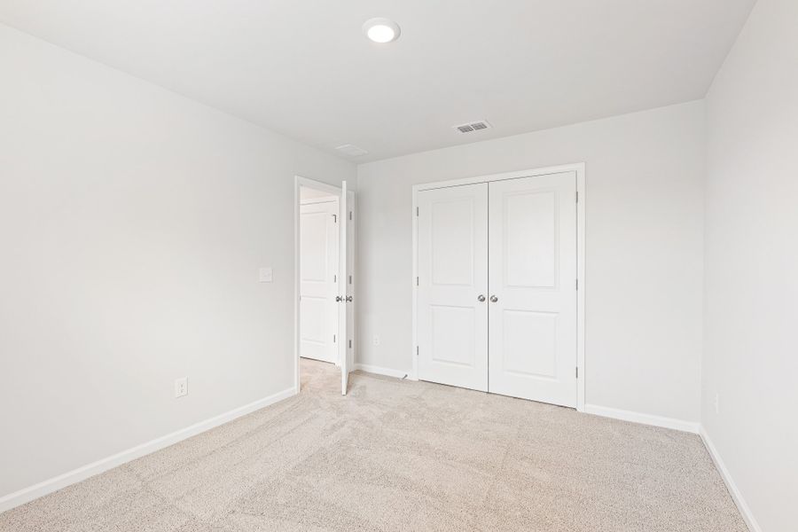 A room with white doors. A room with white doors.