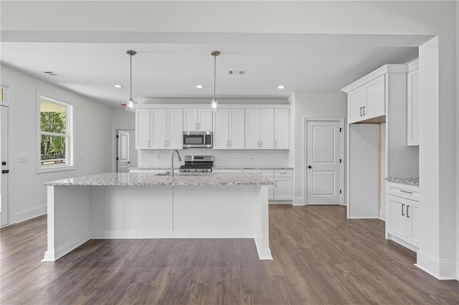 Furnished interior view inside a new home in , Hiram (Image 4).