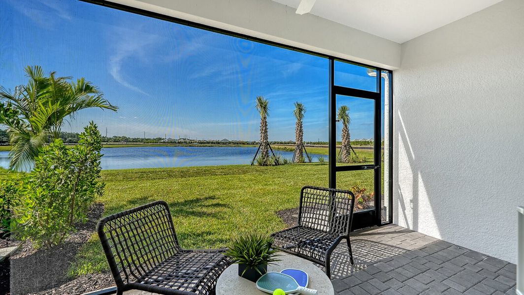 Representative exterior details of a home built from the Parker by Neal Communities in SkySail, Naples (Image 3).