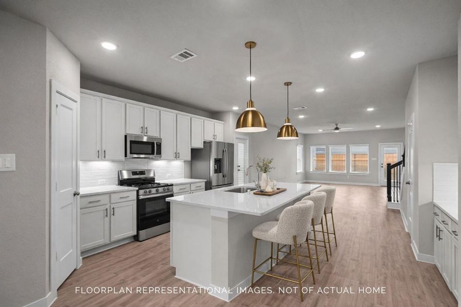 Furnished interior view inside a new home in Moran Ranch, Willis (Image 9).