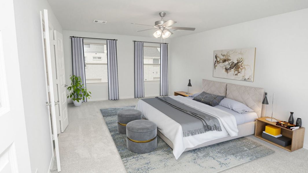 Representative furnished interior of a home built from the Dogwood R by First Texas Homes in The Abbey at Mercer Crossing, Farmers Branch (Image 7).