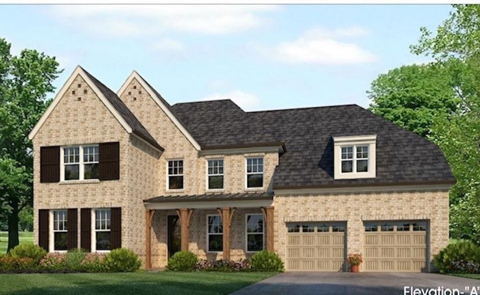 Front exterior of a new home in White Oak, Arlington, TN, highlighting curb appeal (Image 2). Front exterior of a new home in White Oak, Arlington, TN, highlighting curb appeal (Image 2).