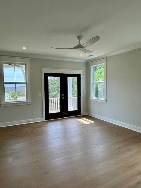 Spacious, unfurnished interior of a new home in Overlook at Copahee Sound, Awendaw (Image 37). Spacious, unfurnished interior of a new home in Overlook at Copahee Sound, Awendaw (Image 37).