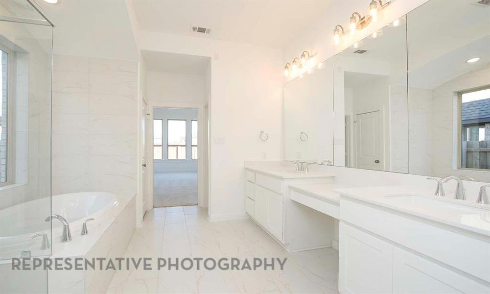 Furnished interior view inside a new home in Star Trail, Prosper (Image 5).