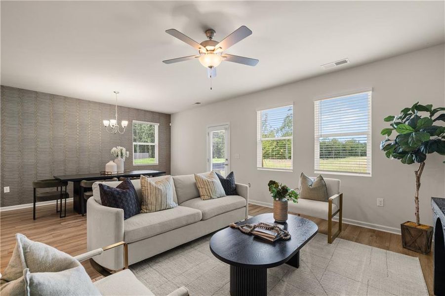 Furnished interior view inside a new home in The Retreat at Walden Park, Jonesboro (Image 11).