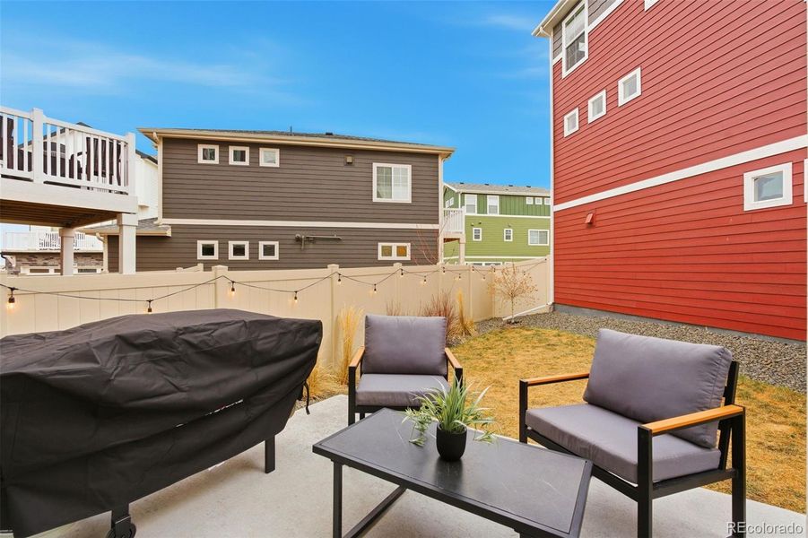 Exterior details and patio area of a home in Erie Highlands, Erie (Image 3).
