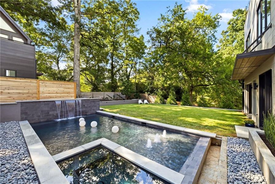 Exterior details and patio area of a home in , Atlanta (Image 48).