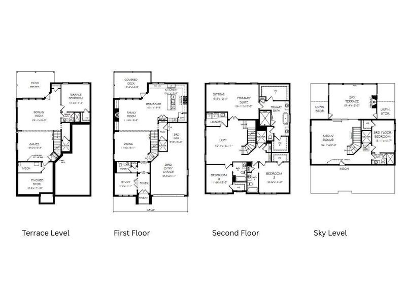 2D floor plan layout of this home in , Suwanee, GA (Image 5).