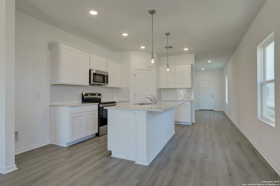 Furnished interior view inside a new home in Meadows at Hennersby Hollow 40's, San Antonio (Image 6). Furnished interior view inside a new home in Meadows at Hennersby Hollow 40's, San Antonio (Image 6).