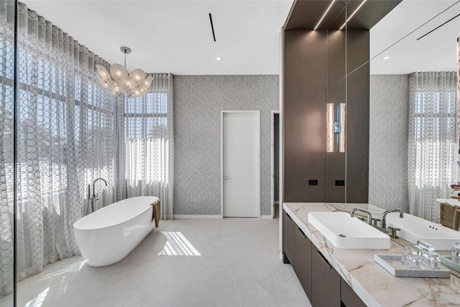 Furnished interior view inside a new home in , Fort Lauderdale (Image 1).