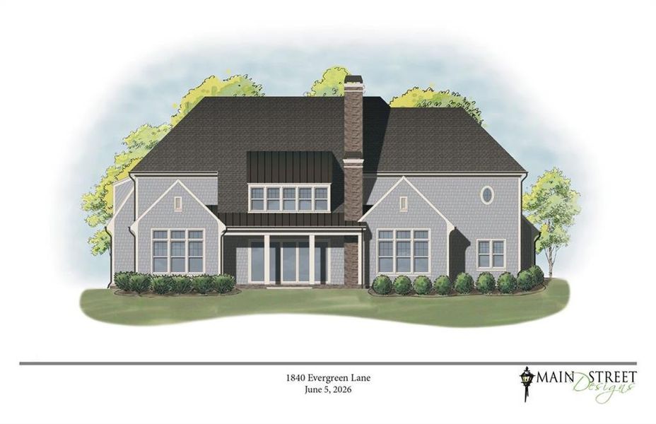 Exterior rendering of this home design in , Alpharetta, GA (Image 1). Exterior rendering of this home design in , Alpharetta, GA (Image 1).