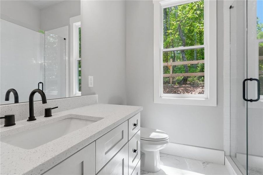 Furnished interior view inside a new home in , Canton (Image 52).