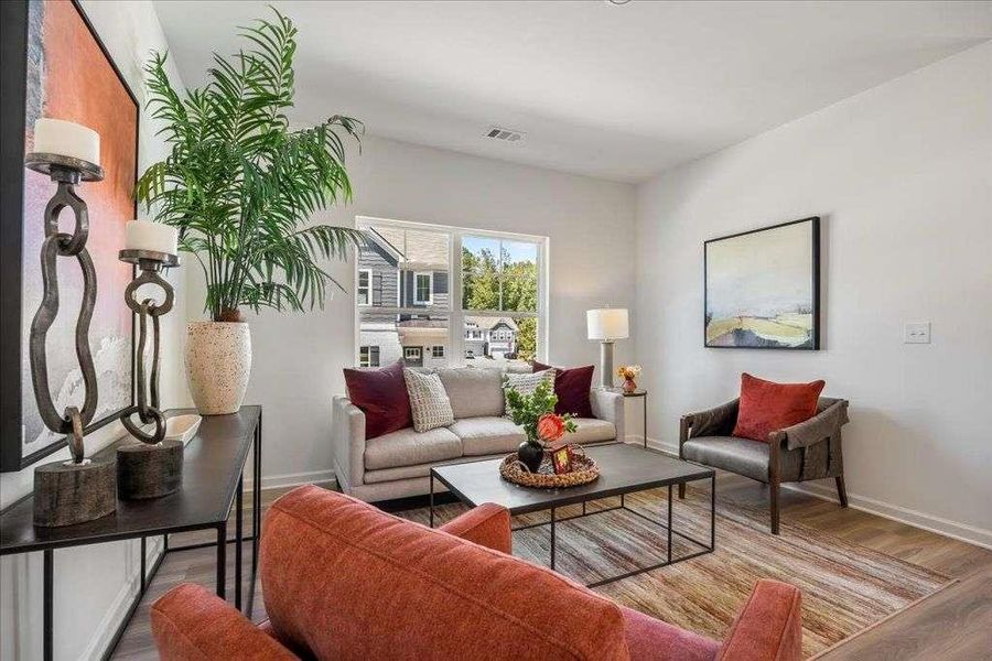 Furnished interior view inside a new home in , Conyers (Image 13). Furnished interior view inside a new home in , Conyers (Image 13).