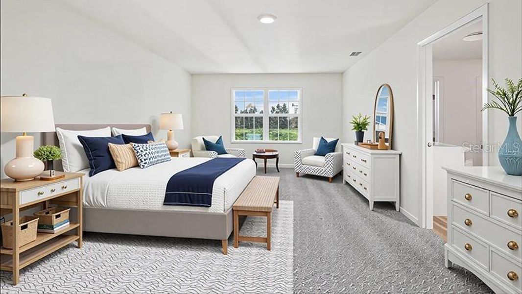 Furnished interior view inside a new home in Ridge at Heath Brook, Ocala (Image 15).