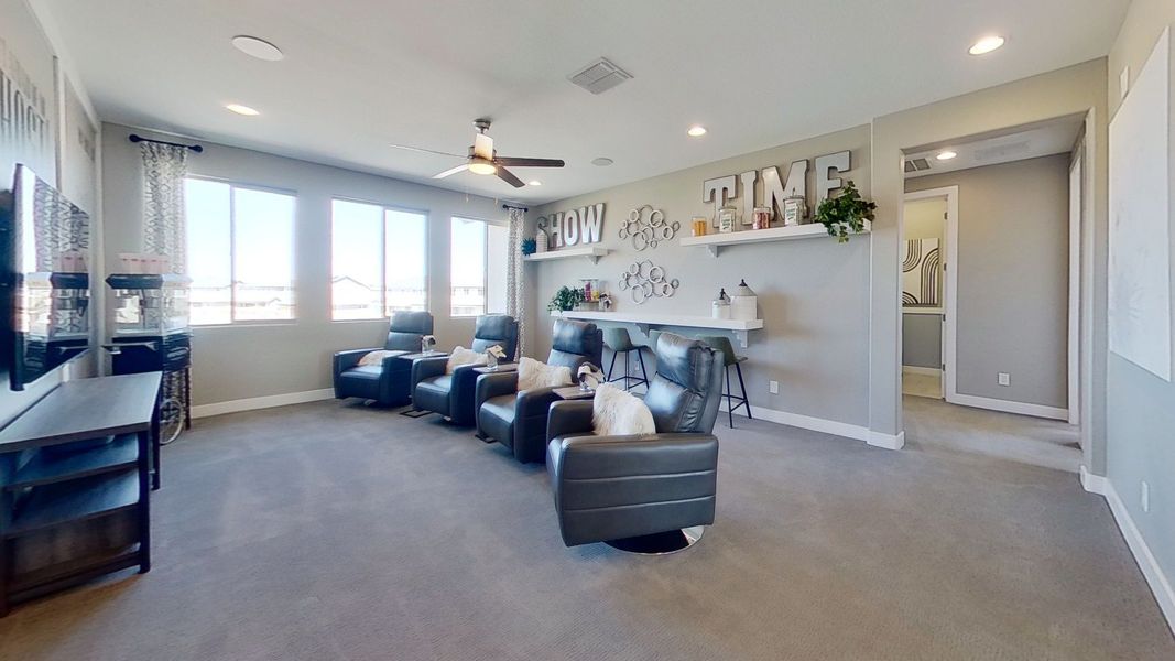 Furnished interior view inside a new home in Arroyo Seco - Hacienda, Buckeye (Image 17).
